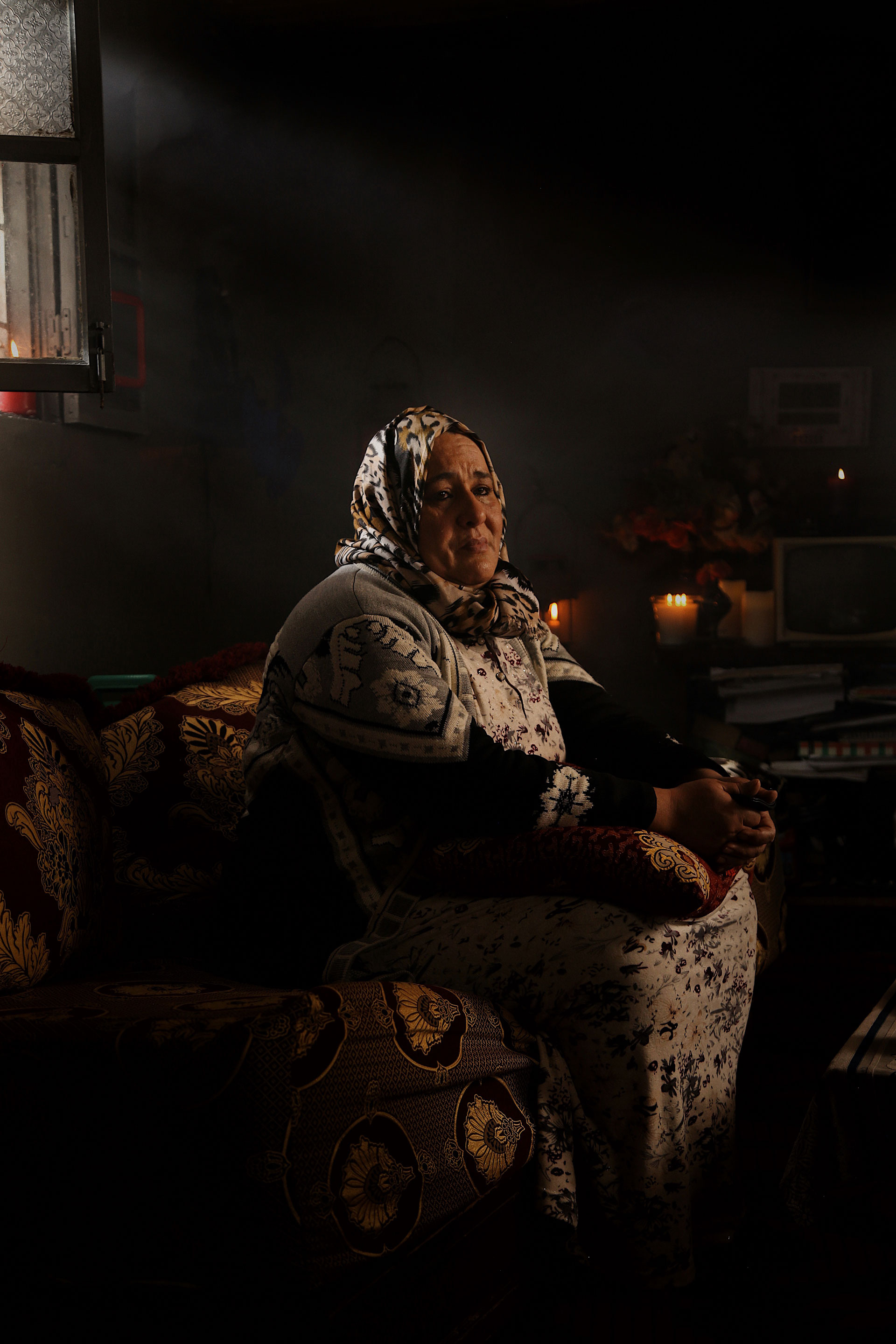 Cinematic Elegance: Captivating Moroccan Woman on Set